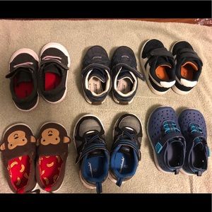 Bundle of toddler boy shoes